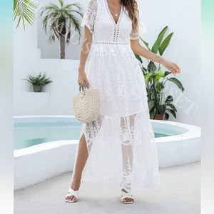 NWOT White Lace Dress